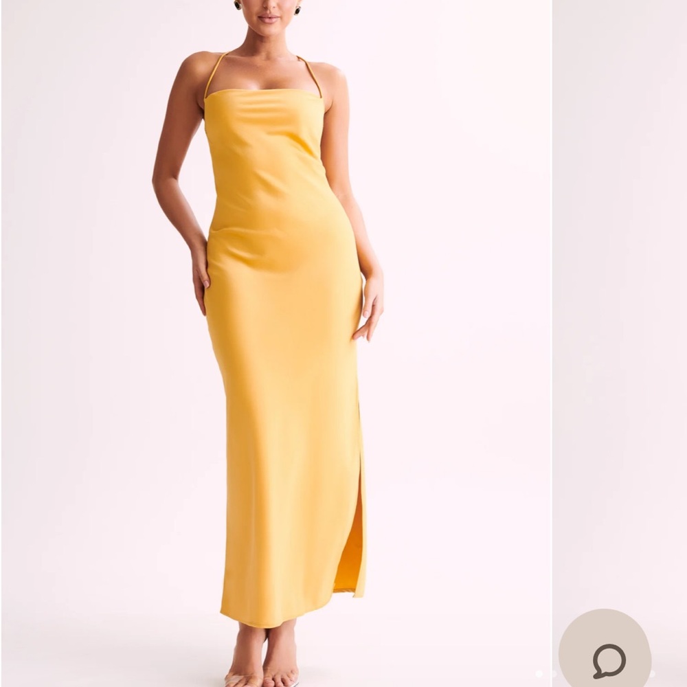 Sydney Straight Neck Slip Maxi Dress